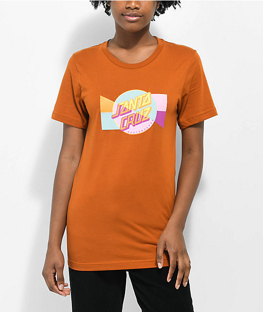Santa Cruz Dot Blocker Front camiseta anaranjada