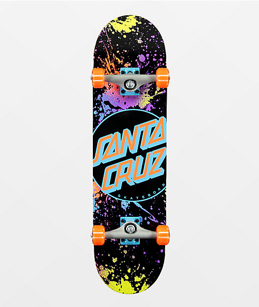 Santa Cruz Factory Skateboard completo Dot Splatter Micro 19,1 cm 