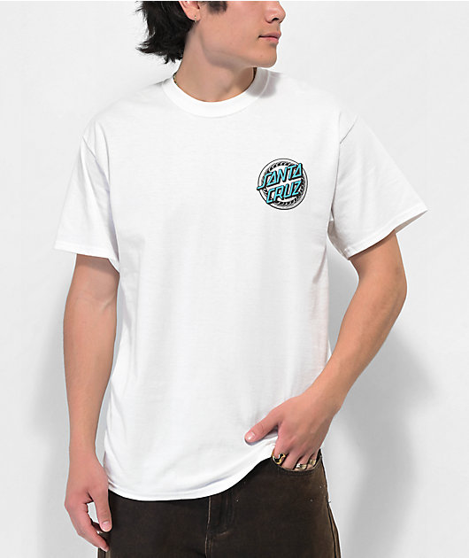 | Dressen T-Shirt Zumiez Santa Cruz White Crew 1 Rose