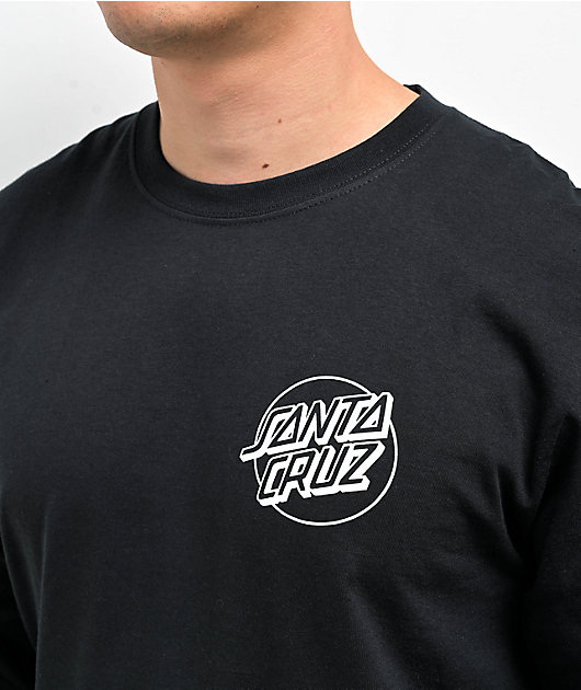 Santa Cruz Dressen Rose Vine Sleeve Long Black | Opus Zumiez T-Shirt