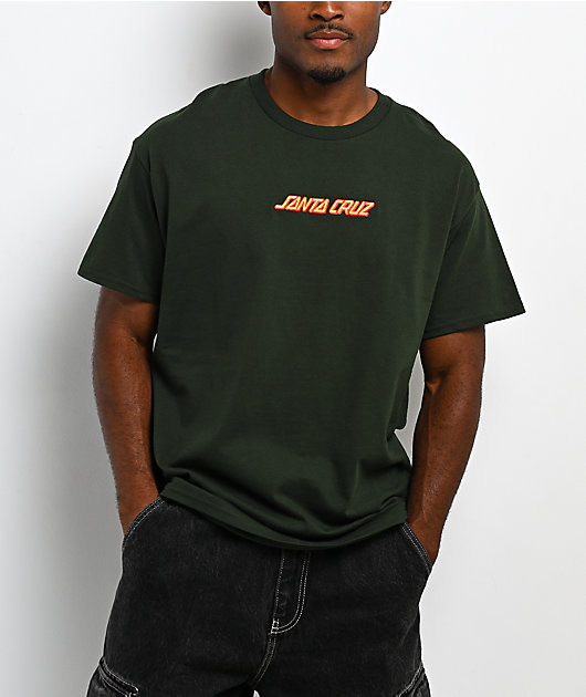 Santa Cruz Embroidered Green T-Shirt