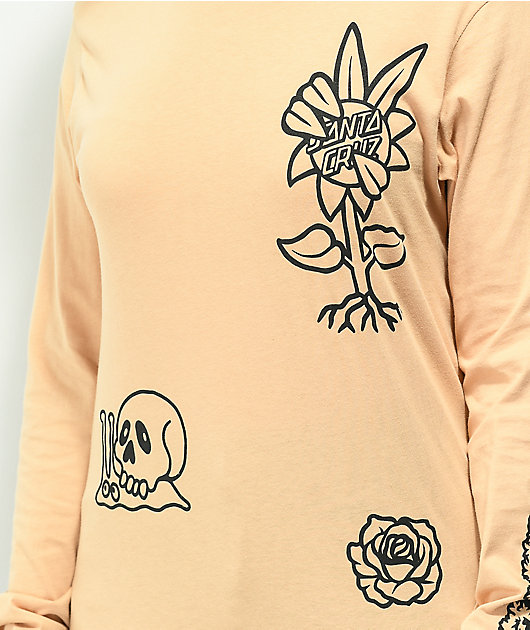 Santa Cruz Garden Mix Camisa de manga larga color arena