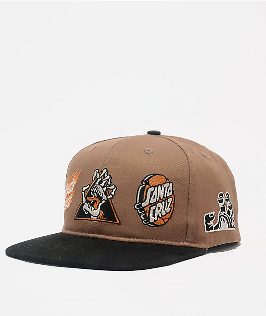 Santa Cruz Gorge Khaki Snapback Hat | Zumiez