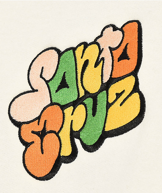 Santa Cruz Graffiti Off White Crewneck Sweatshirt