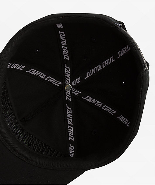 Santa Cruz Inferno Dot Black Snapback Hat