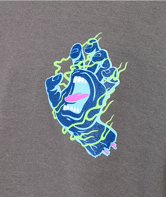 Santa Cruz Inferno Hand Charcoal T-Shirt