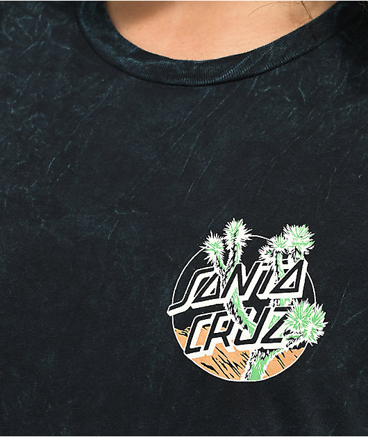 Santa Cruz Joshua Tree Dot Black Wash T-Shirt