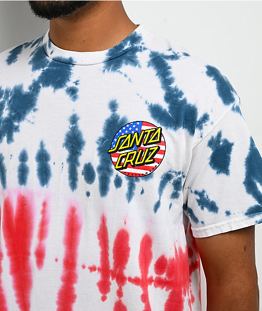 Santa Cruz July 4th Tie Dye T-Shirt