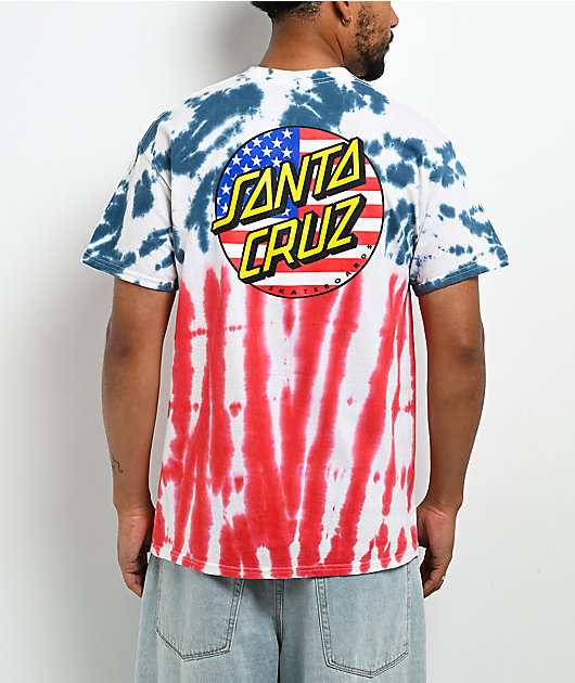Santa Cruz July 4th Tie Dye T-Shirt
