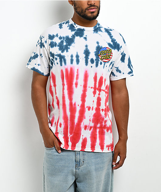 Santa Cruz July 4th Tie Dye T-Shirt