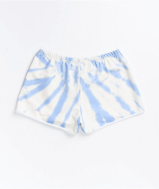 Santa Cruz Kaleidot Washed Blue Derby Shorts
