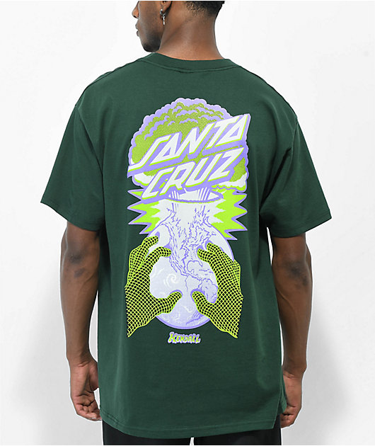 Santa Cruz Kendall End Of The World Dark Green T-Shirt | Zumiez