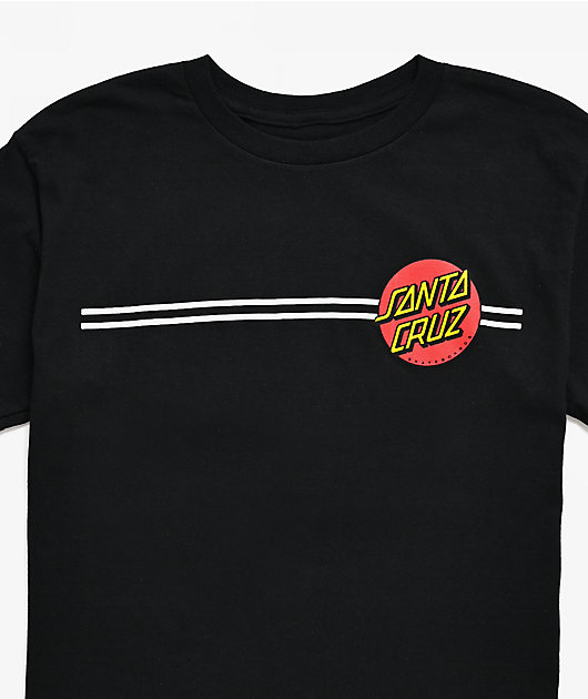 Santa Cruz Kid's Classic Dot Black T-Shirt
