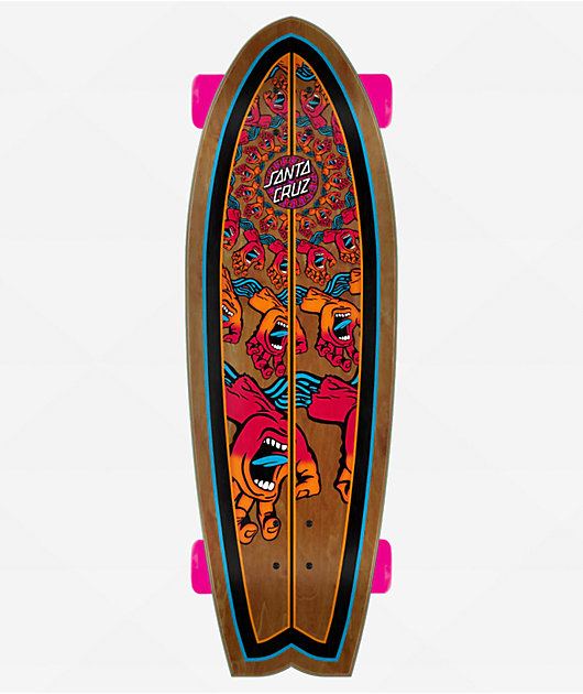 Santa Cruz Mandala Hand Shark 8.8" Cruiser Skateboard Complete
