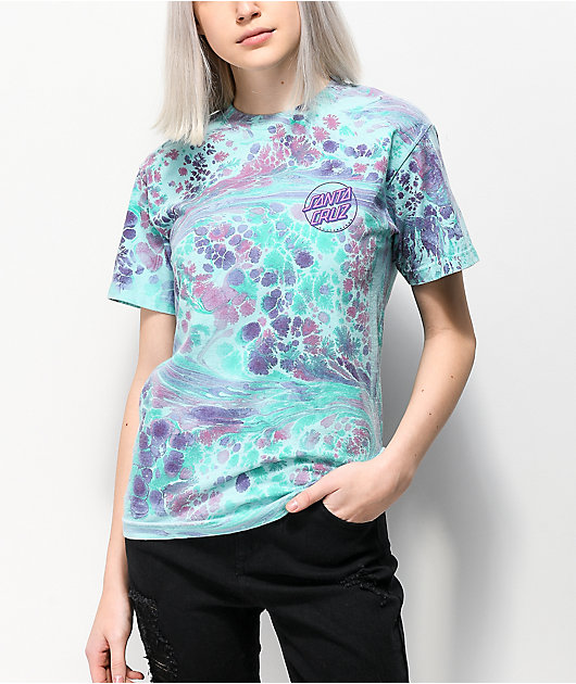 Santa Cruz Marble Opus Fill Mint T-Shirt