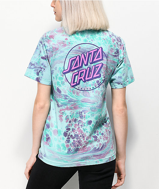 Santa Cruz Marble Opus Fill Mint T-Shirt