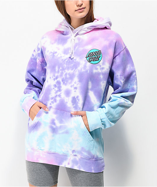 cotton candy tie dye hoodie