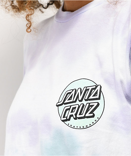 Santa Cruz Missing Dot Lavender & Mint Tie Dye T-Shirt