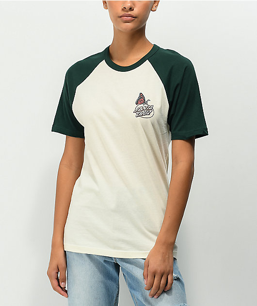Santa Cruz Monarch Mushroom camiseta blanca y verde