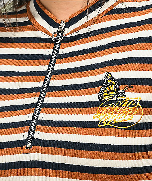 Santa Cruz Monarch Oval Dot Mock Neck T-Shirt