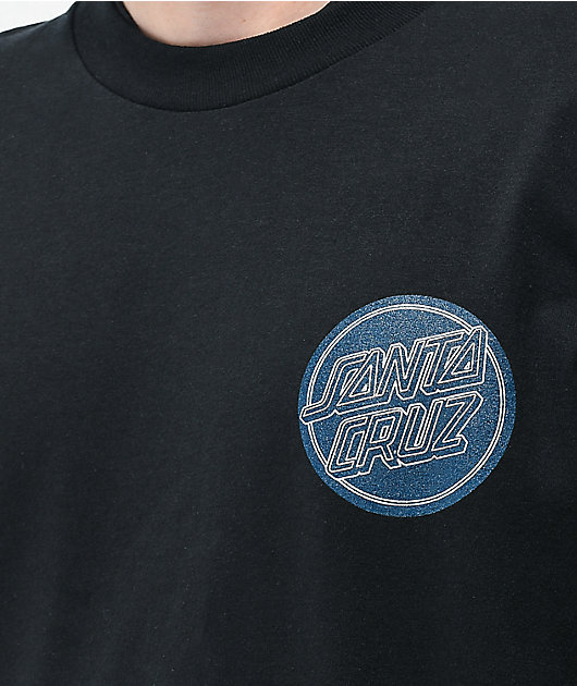 Santa Cruz Moonlight Dot Black Long Sleeve T-Shirt