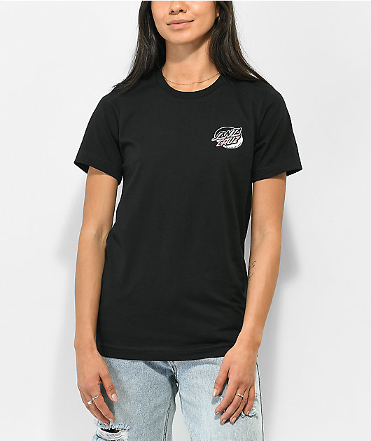 Santa Cruz Mushroom Wave Dot camiseta negra