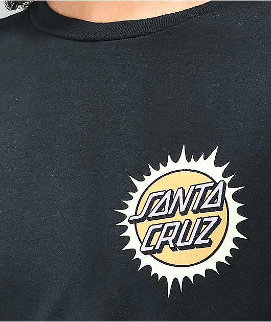 Santa Cruz Once Upon A Dot Black Tie Dye Long Sleeve T-Shirt