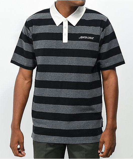 Black and gray cheap polo shirt