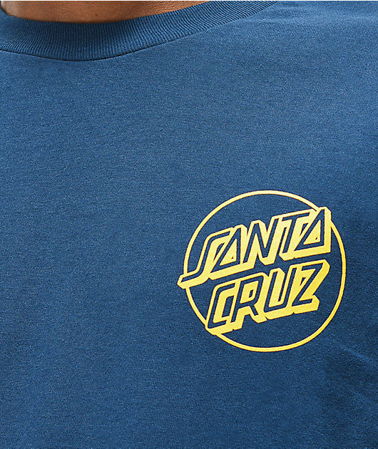 Details about   Santa Cruz OPUS FADE DOT Skateboard T Shirt NAVY MEDIUM 