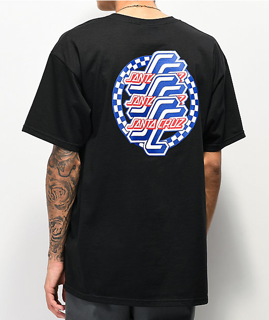 Santa Cruz Original Checkered Logo camiseta