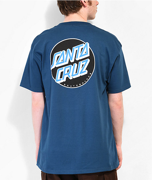 Santa Cruz Other Dot Harbor Blue T-Shirt | Zumiez