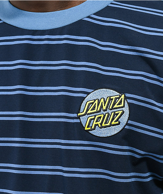 Santa Cruz Other Dot Navy & Blue Stripe T-Shirt