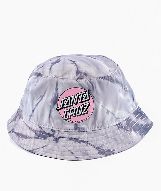 Dot Silver Tie Dye Bucket Hat