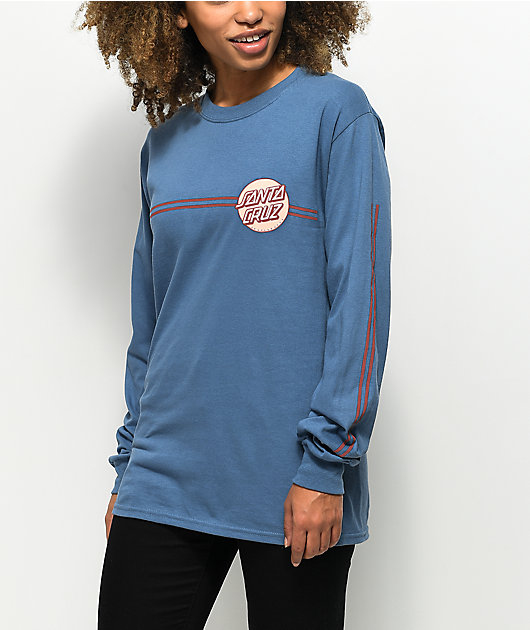 Santa Cruz Other Dot camiseta de manga larga con rayas
