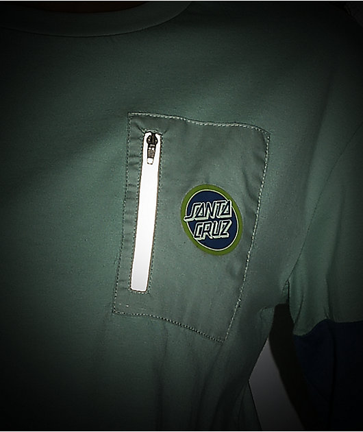 Santa Cruz Other Reverse Dot Green & Blue Long Sleeve T-Shirt