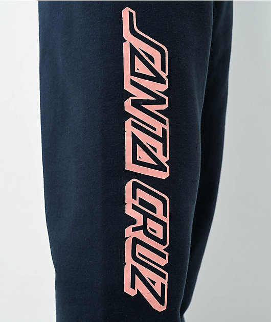 Santa Cruz Outline Stripe Navy Sweatpants