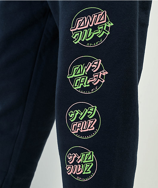 Santa Cruz Outline Stripe Navy Sweatpants