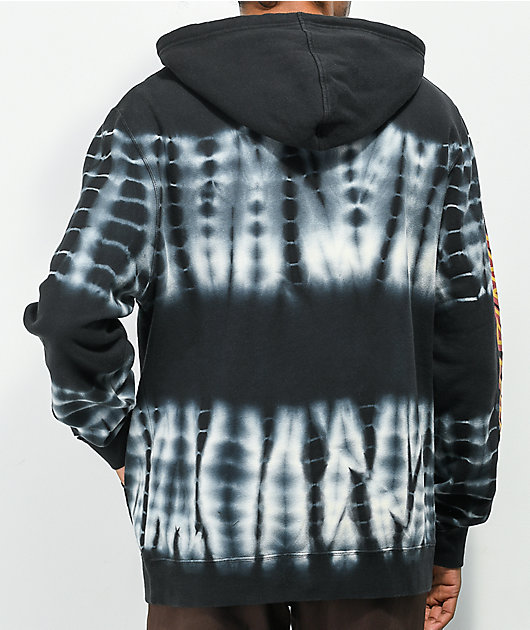 Santa cruz black 2024 tie dye hoodie