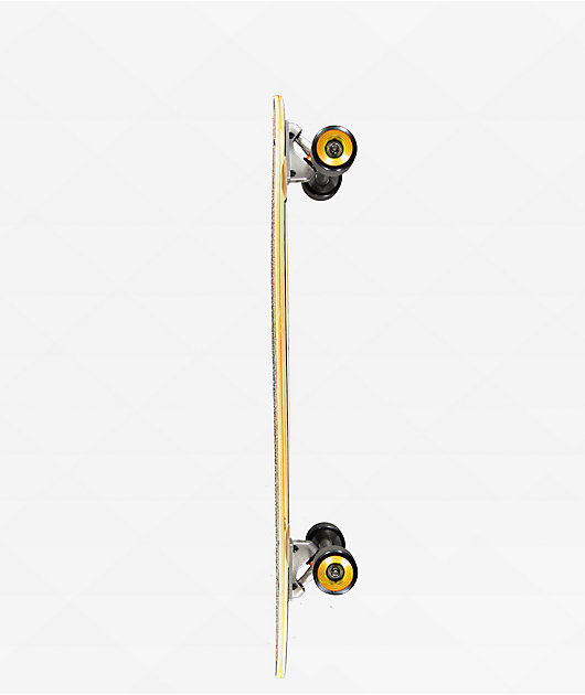 Santa Cruz Oval Flame Lava Dot 33" Pintail Longboard Complete