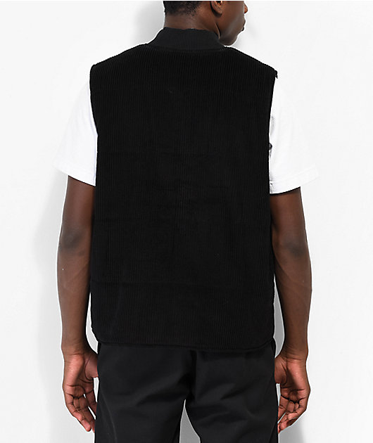 Santa Cruz Oval Speed Black Corduroy Vest