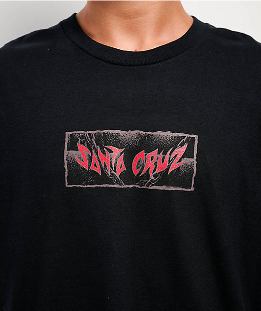Santa Cruz Pace Torch Center Black T-Shirt | Zumiez