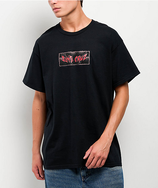 Santa Cruz Pace Torch Center Black T-Shirt | Zumiez