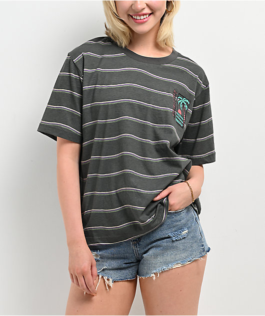 Santa Cruz Paradise Break Faded Black Oversized T-Shirt