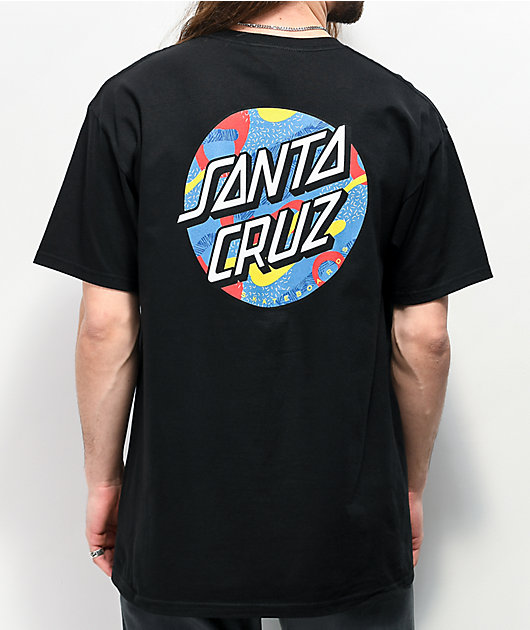 Santa Cruz Primary Dot Black T-Shirt
