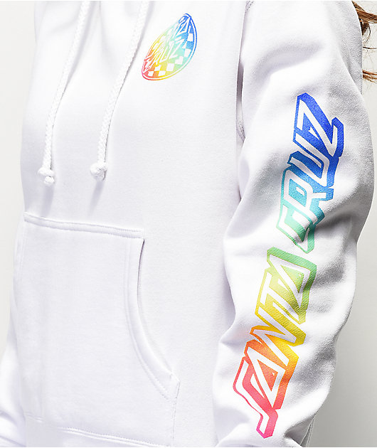 santa cruz rainbow hoodie