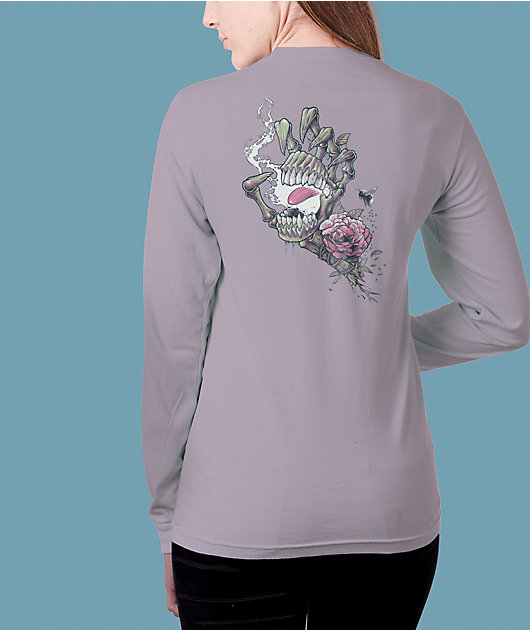 Santa Cruz Resurrect Hand Purple Long Sleeve T-Shirt 