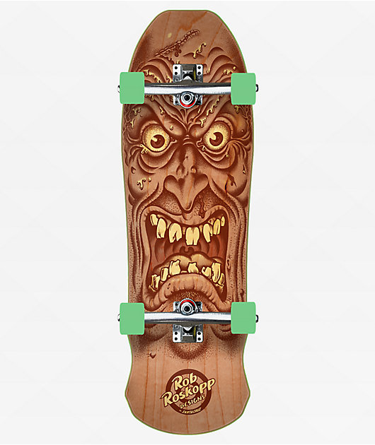 Santa Cruz Roskopp Face Shaped Reissue 9.5" Cruiser Skateboard Complete