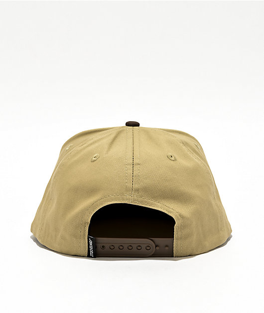 Santa Cruz Salba Tiger Khaki & Brown Snapback | Zumiez