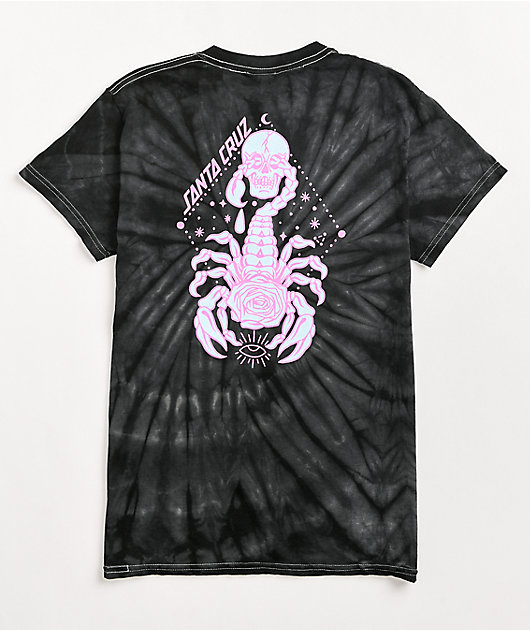 Santa Cruz Scorpio Black Tie-Dye T-Shirt