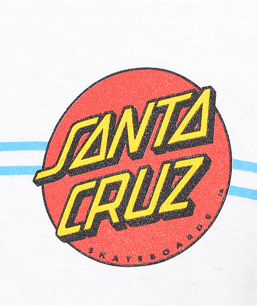 Santa Cruz Screaming Dot White T-Shirt